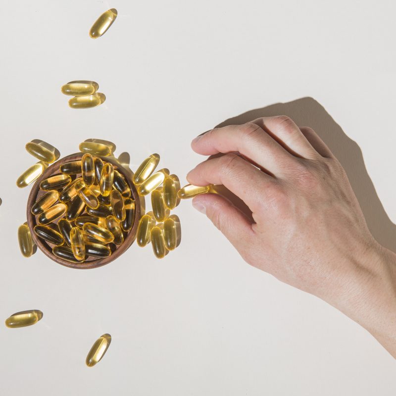 Healthy nutritional supplements and bone broth ingredients representing bone marrow benefits.