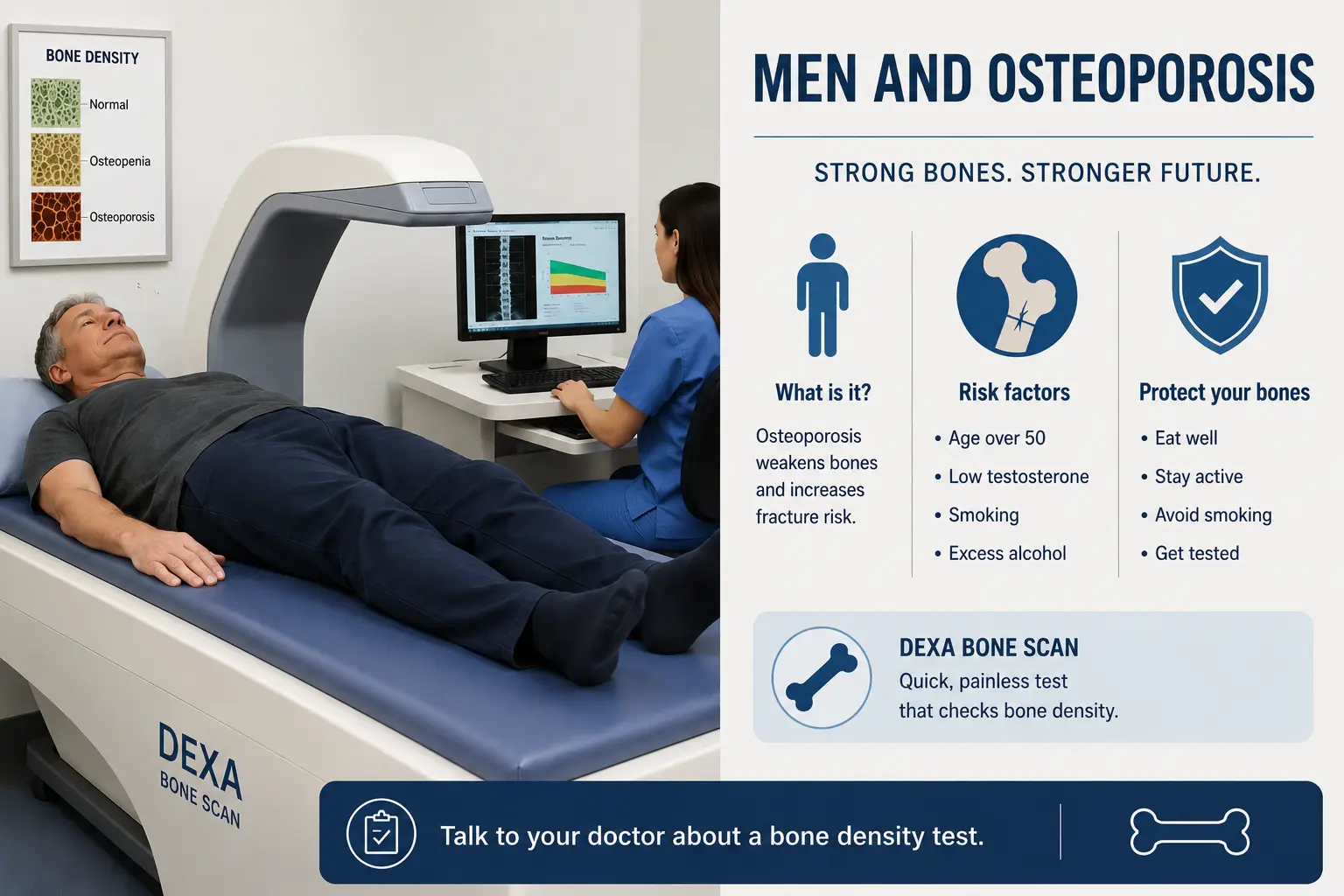 Men and osteoporosis — bone health in older men