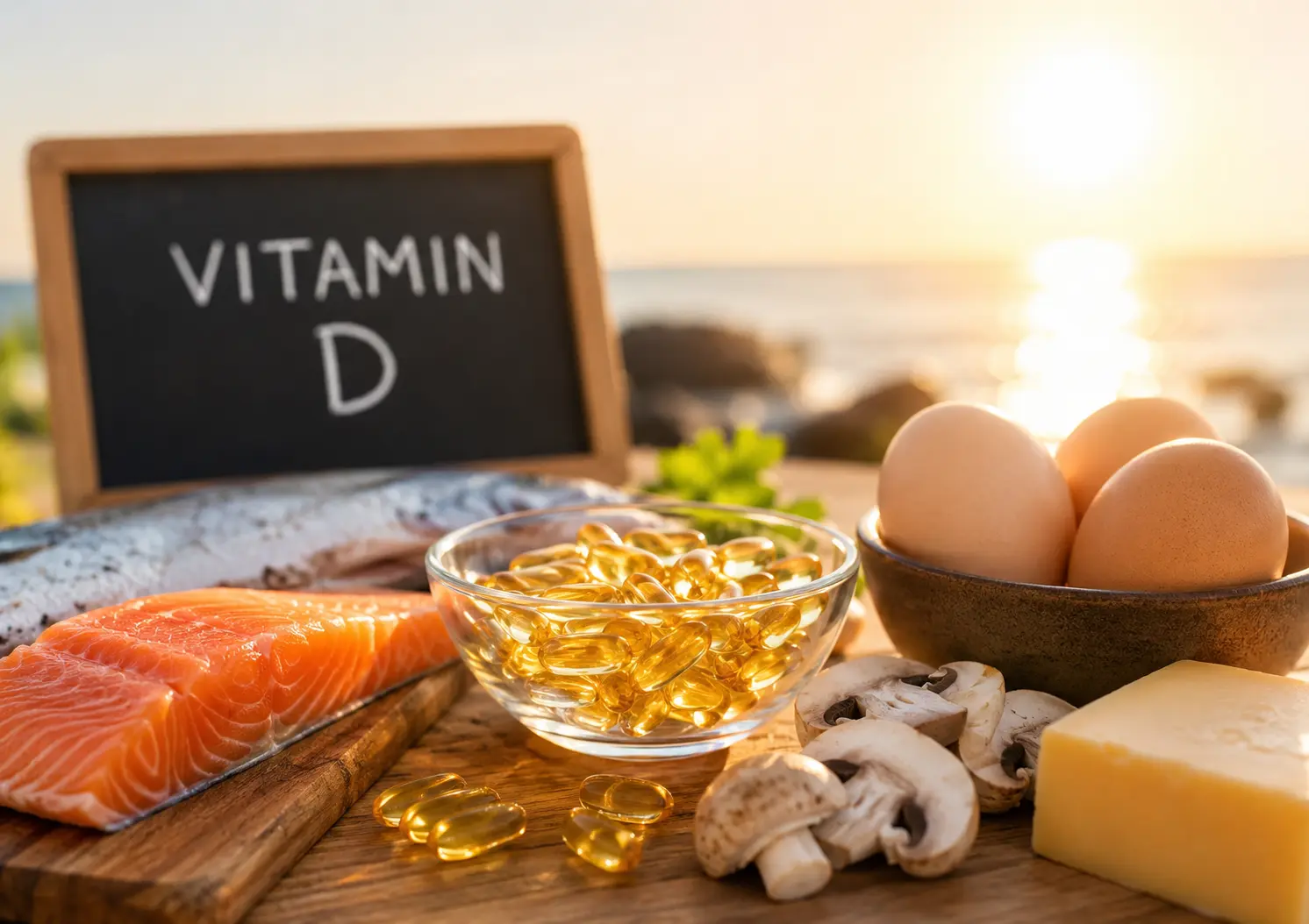Vitamin D supplement and sunlight